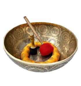 Cuenco de canto tibetano grande más vendido, grado de curación maestro para baño de sonido, cuenco de Yoga de meditación de Metal Chakra. - Product Image 5