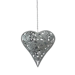 Standard Design Iron Metal Hanging Heart <b>Wall</b> Decorative Ornament Silver Color for Home & <b>Christmas</b> Decoration Handmade Bulk - Product Image 1