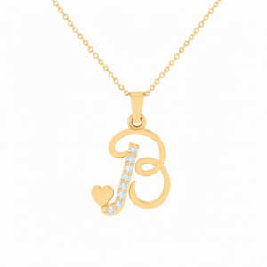 Colgante de Plata de Ley 925 con Sello BIS, Letra B, Chapado en Oro con Rodio, Circonita Cúbica Rosa, 13x18 mm, Opción de Dijes - Product Image 1