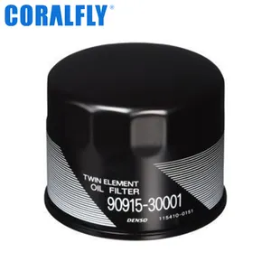 Coralfly P502017 LF3849 T 1638 90915-10009 90915 10009 OEM Custom 90915 30001 90915-30001 Oil Filters for Toyota
