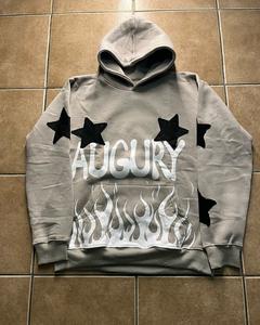 100% Cotton Customized <b>Hoodies</b> Solid Pattern Lined Collar Acid Washed Casual <b>Summer</b> Style Embroidered 3D Design Applique - Product Image 6