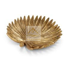 Plateau de service artisanal en acier inoxydable avec design martelé et poignée en feuille de couleur or fournitures de cuisine de table - Product Image 3