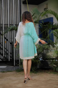 Colección de verano Vestido corto tie Dye ropa de playa Resort wear vestido elegante - Product Image 2