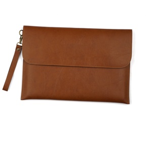 Wholesale Hot Sale PU <b>Leather</b> <b>Sleeve</b> <b>Laptop</b> Conference <b>Sleeve</b> with Magnetic Button Closure - Product Image 1