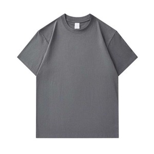 Poids lourd 100% coton blanc hommes T-shirts surdimensionné broderie impression t-shirts personnalisés grande taille goutte épaule à manches courtes - Product Image 3