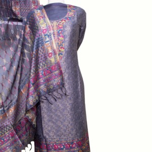 Dệt Lụa Hoa Mẫu Ấn Độ Phụ Nữ Phù Hợp Với Dupatta Set Lụa Với Zari Kani Phụ Nữ 3 Mảnh Phù Hợp Với Với Kurta Khăn Choàng Và Quần - Product Image 6