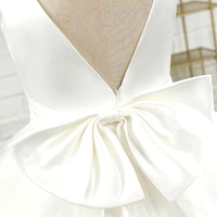 Robes de mariée pour jeunes filles, élégantes, longues, demoiselles d'honneur, formelles/décontractées, occasion, fête de mariage pour la mariée, blanc, manches courtes