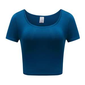 Vente en gros Top qualité femmes Crop Top T-Shirts Style Unique été nouvelle mode femmes Crop Top T-Shirt à vendre - Product Image 2