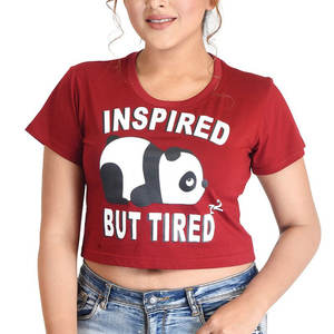 Camisetas cortas ligeras ecológicas personalizadas para mujer, ropa informal transpirable, camisetas cortas de moda para mujer - Product Image 1