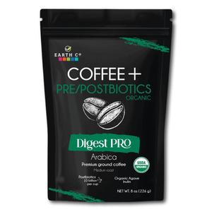 Caffè funzionale, caffè macinato + pre e postbiotici 8 oz, caffè biologico certificato USDA - Product Image 1