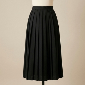 Jupe plissée midi pour femme, plissée accordéon classique, jupe décontractée, fabrication OEM ODM, vente en gros, marque privée - Product Image 1