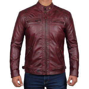 Chaqueta de Cuero Marrón para Hombre de Alta Calidad - Chaquetas de Cuero de Piel de Cordero Auténtica, Chaqueta de Cuero de Diseño Personalizado - Product Image 4