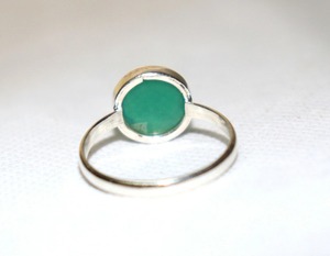 <b>925</b> <b>Silver</b> <b>Ring</b> Round Brilliant Cut Gemstone Jewelry Elegant Gift for Women - Product Image 3