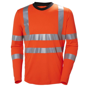 Poliéster de alta visibilidad Unisex Seguridad reflectante Manga larga Color sólido Venta al por mayor Ropa de trabajo de alta visibilidad Precio barato al por mayor - Product Image 1