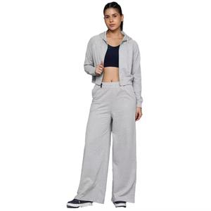 Conjunto personalizado de 2 piezas de lana de gran tamaño Sudadera con capucha Drop-Shoulder Jogger Pantalones Color sólido de invierno Sudadera con capucha en blanco - Product Image 3