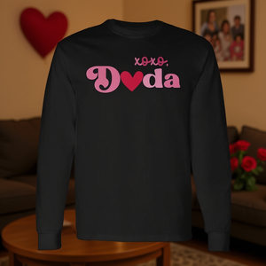 Camiseta Retro Xoxo Dada de Manga Larga para el Día de San Valentín, Regalo Familiar, Elegante y con Estilo, Camiseta Promocional - Product Image 3