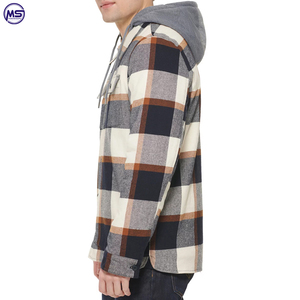 Hot Sale 2022 Men New Design <b>Flannel</b> <b>Jacket</b> Custom Made Your Own Design <b>Flannel</b> Material Men <b>Flannel</b> <b>Jacket</b> - Product Image 5
