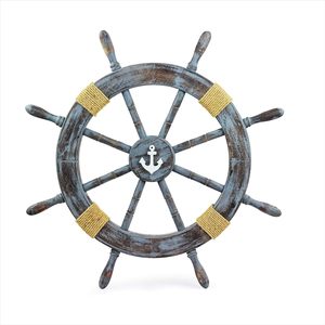 India Wholesale Supplier Black Polished Nautical Wooden <b>Ship</b> <b>Wheel</b> for Home Wall Decoration Hanging Function - Product Image 5