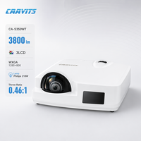 Projecteur CAAVITS 3800lm UST 0.46 1280x800 3LCD Installation professionnelle Ultra courte focale pour l'éducation Projecteurs universitaires