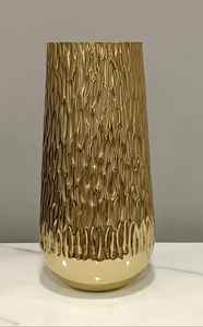 Jarrón de mesa de metal fundido a mano, jarrón de mesa moderno, jarrón decorativo de metal para flores, para decoración del hogar, oficina, sala de estar - Product Image 3