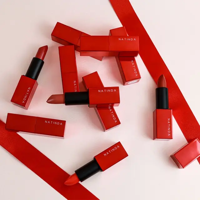 [Natinda] Magic Rainbow Lipstick 03 Jazz Orange 3,5g K beauty Proveedor coreano productos de maquillaje de marca privada