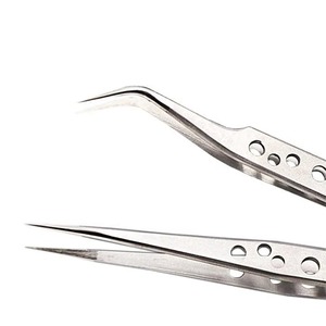 HERMANN MEDITECH High Quality Stainless Steel Durable <b>Light</b> Weight Non <b>Magnetic</b> Eyelash Extension Tweezers Precision Beauty Tool - Product Image 6