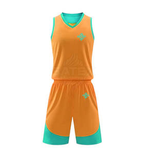 Ensembles d'uniformes de basket-ball respirants personnalisés 100% polyester Vêtements de sport pour hommes adultes - Product Image 1