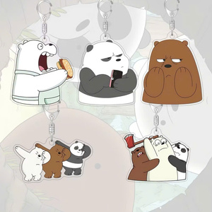 พวงกุญแจอะนิเมะรูปหมีสามตัวน่ารักแข็งแรงและมีเสน่ห์สำหรับทุกคน - Product Image 1