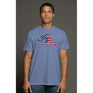 100% Cotton Running <b>Man</b> Flag Jersey Oversize 180gsm T-<b>Shirt</b> Compressed Screen Print <b>Silk</b> Screen Printing Solid Pattern - Product Image 1