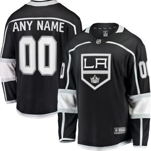 Jersey de hockey personalizado en blanco y negro para hombres, ropa deportiva ligera de manga larga con retazos, cómoda, transpirable, atlética - Product Image 1