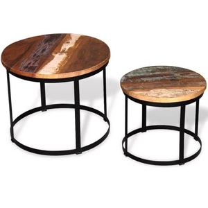 Table de créateur en bois de résine de conception de style classique faite à la main Table d'angle de décoration de meubles de bar et d'hôtel de restaurant - Product Image 1