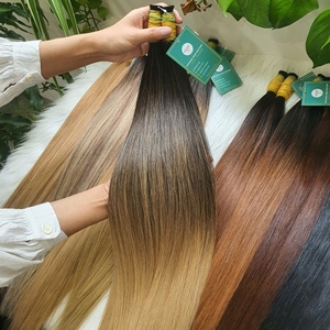 BONE STRAIGHT BULK VIETNAMESE HUMAN HAIR 8-30 INCHES RAW SUPER DOUBLE DRAWN VIRGIN HAIR CHEMICAL PROCESSING NONE - Product Image 2