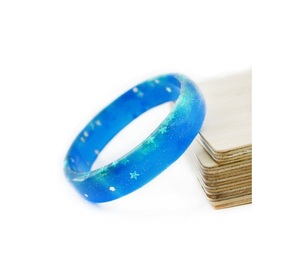 Elegantes Brazaletes de Resina Color Azul Cielo para Chicas, Juego de Brazaletes Elegantes para Bodas y Uso Diario, Brazaletes para Fiestas a Bajo Precio - Product Image 3