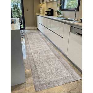 Brown Anatolian Design <b>Chenille</b> Turkish <b>Rug</b>: Anti-Slip Runner,<b>Chenille</b> <b>Rug</b> - Product Image 4