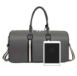 Equipaje-Marrón oscuro/Negro, bolsa de viaje segura | Equipaje de diseño retro | Bolsa con acabado brillante, bolsas de equipaje para viajes - Product Image 6