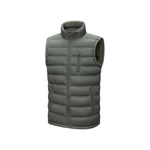 Logo personnalisé hommes gilet bouffant léger sans manches hiver chaud manteau 2025 matelassé gilets bouffants - Product Image 3