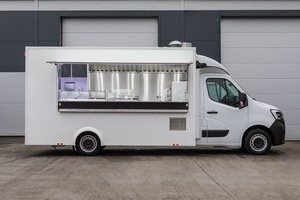 White Mobile Food Truck Trailer Box Van Frozen Food Delivery Vehicle for Street Catering and Mobile Kitchen Use - Product Image 6