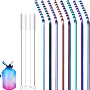 Vente en gros Ensemble de pailles en acier inoxydable de qualité alimentaire écologiques Accessoires pour boissons réutilisables personnalisés pour barmans pour bar - Product Image 1