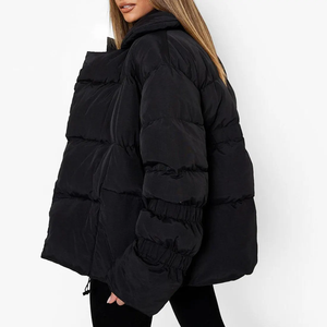 2024 Custom Logo Crocheted <b>Puffer</b> <b>Jacket</b> for Men Breathable Eco-Friendly Winter Regular <b>Crop</b> Bubble Coat OEM Service Available - Product Image 2