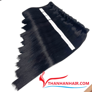 Extensions de cheveux vietnamiens Remy de qualité supérieure, lisses, tissées à la machine, double trame, cheveux soyeux, mèches de cheveux - Product Image 5