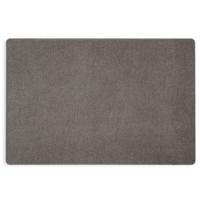 Graue Einfarbige Quadratische Bodenmatte Rutschfeste Gummirückseite Polyester Waschbar Für den Hausgebrauch 45x75 cm