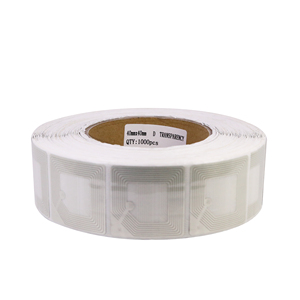 40*40 mét có thể in trắng RF nhãn siêu thị chống trộm 8.2MHz EAS RF mã vạch mềm nhãn cho bán lẻ an ninh - Product Image 2