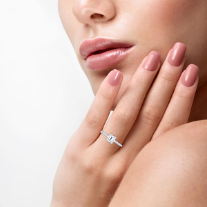 Anillo de Compromiso y Boda Chapado en Oro Puro de Moda, con Diamante Real de Corte Brillante, Joyería de Moda para Mujer, Colección de Regalos para Fiestas - Product Image 6