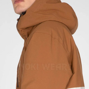 Chaqueta Anorak de Invierno para Hombre con Capucha y Logotipo Frontal, de Secado Rápido, Impermeable, Transpirable, con Colores en Contraste - Product Image 5