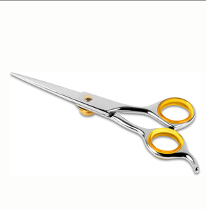 Professionnel sur mesure coiffure Salon de coiffure cisailles acier inoxydable métal or réglable vis Laser ciseaux miroir - Product Image 3