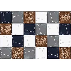 3156-HL-1 (Poinçon) 250x375mm Carreaux de mur en céramique en surface brillante Surface de poinçonnage Meilleure qualité Carreaux de mur rectifiés d'Inde - Product Image 1