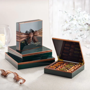 Venta al por mayor de lujo moderno de chocolate de alto brillo laca caja de piano caja de regalo para la comida hecha a mano por vietnamita - Product Image 3