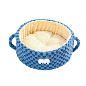 Cama cálida de felpa para mascotas con cubierta lavable extraíble, cama redonda antideslizante para gatos, Casa Bonita en forma de taza, cama para cachorros de invierno y otoño - Product Image 1