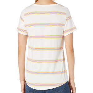 Camisetas de Mujer a Rayas, Diseños Personalizados por Sublimación, Corte Ajustado, Sin Mangas, Secado Rápido, Jersey 100% Poliéster, Fabricación en Pakistán - Product Image 3