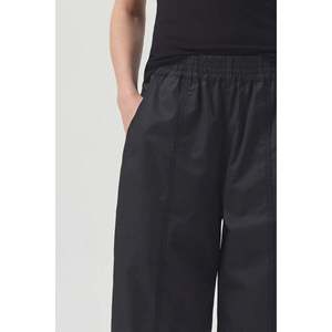 Pantaloni Sportivi Agolde Dakota in Popeline di Cotone, Neri, Vita Media, Gamba Larga, Tessuto Oxford Traspirante, Stile Casual per la Primavera, Taglia M - Product Image 3